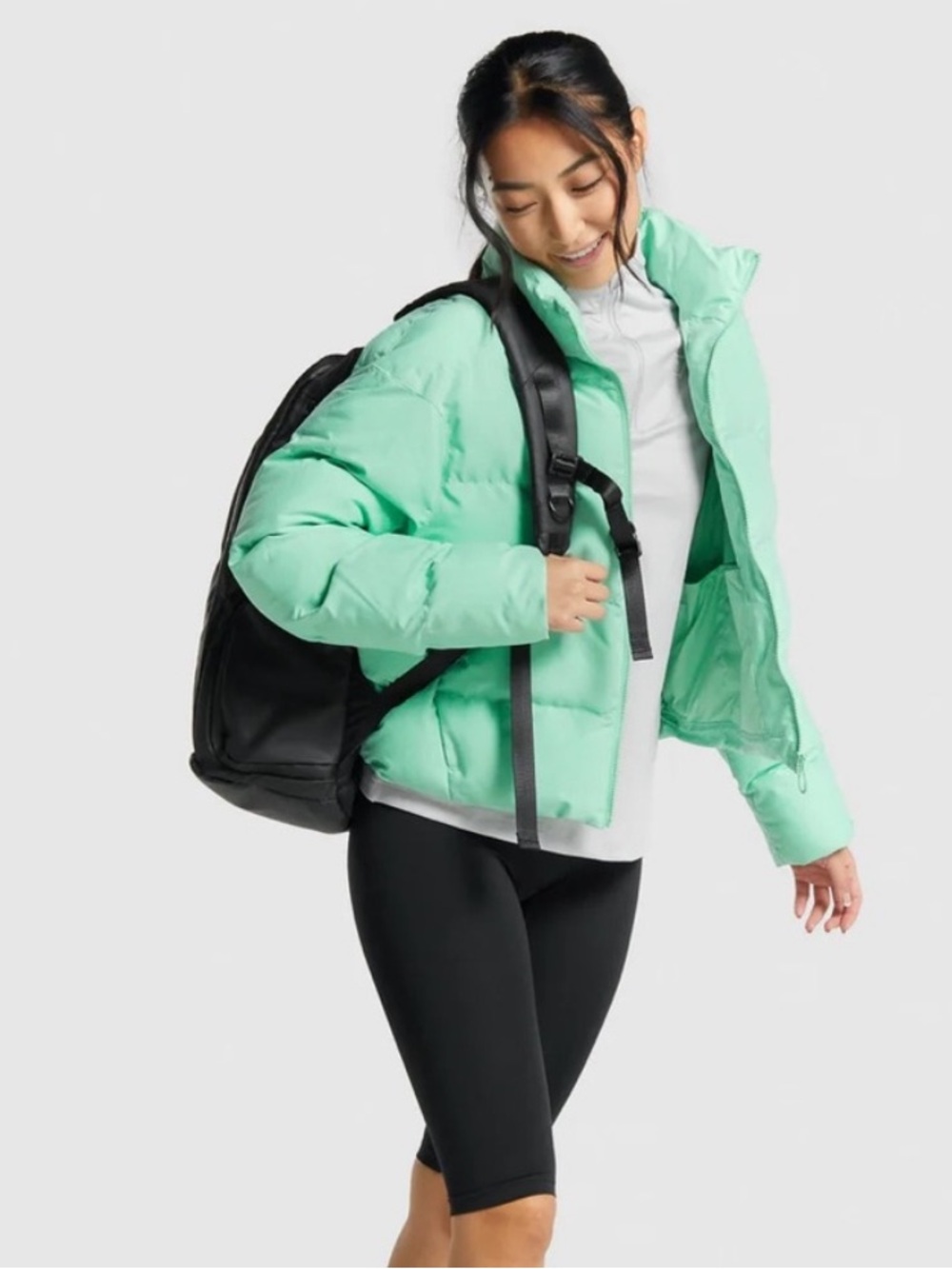 Gymshark Green Puffer Jacket